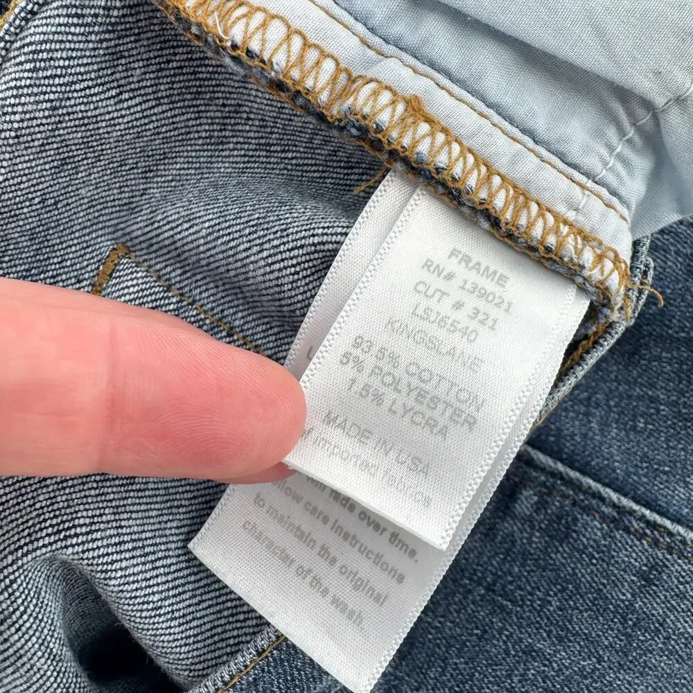 FRAME Denim le Skinny de Jeanne Skinny Jeans - Size 29 Classic Medium Wash - Picture 7 of 7